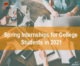 Spring Internships for College Students in 2021